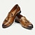 baratos Mocassins de couro premium-mocassins masculinos de couro marrom com borlas e detalhes em brogue, sapatos sociais clássicos para casamentos, festas e eventos formais
