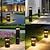 abordables Éclairage d&#039;allée-éclairage de chemin de paysage moderne éclairage de chemin de lumière chaude éclairage de borne d&#039;éclairage extérieur à LED étanche luminaire de poteau carré en aluminium noir lanterne de borne de
