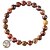 billige Festartikler-livets træ armbånd, der kan justeres til min mor pink kvarts lilla imperial stone pink zebra tree of life armbånd