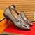 abordables Semi-formel-Mocassins de créateur pour hommes avec double boucle, tige en maille texturée, chaussures décontractées élégantes pour le travail et les occasions spéciales