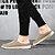 cheap Men&#039;s Clogs &amp; Mules-Men&#039;s Beige Slip-On Loafers with Comfortable Canvas Upper, Casual Shoes for Everyday Wear