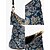 billiga Crossbodyväskor-vintage axelväska med blommigt tryck för kvinnor med guldkedja - snygg och elegant, lämplig för vardagliga och formella tillfällen, perfekt för dag- eller kvällskläder svart röd blå