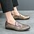 abordables Semi-formel-Mocassins de créateur pour hommes avec double boucle, tige en maille texturée, chaussures décontractées élégantes pour le travail et les occasions spéciales