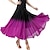 billige Ballroomkjoler-kvinnelig ballroom dance swing skjørt dans ytelse skjørt gradient farge moderne dans langt skjørt