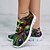 economico Sneakers da donna-vivaci scarpe sportive slip-on da donna con design a maschera di carnevale, ideali per occasioni festive, sfilate e abbigliamento casual