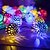 abordables Luces de cuerda solar-Cadena de luces solares marroquíes para exteriores, 5 m, 20 ledes/6,5 m, 30 ledes, para patio, jardín, valla, balcón, escalones, festival, boda, ambiente decorativo