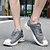 voordelige Herensneakers-beige mesh sneakers voor heren met veter- en klittenbandsluiting, ademende casual sportschoenen voor de zomer