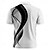 abordables Polo geométrico para hombre-Hombre Geométrico Línea Polo Manga Corta Camisas de polo Camisas con cuello Casual Escuela Exterior Ropa Cotidiana Ropa de casa Impresión 3D Verano Negro Blanco