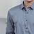 economico Camicie eleganti da uomo-Per uomo Camicie Camicia non stirabile Resistente alle rughe Liscio Matrimonio Esterno Blu chiaro Blu reale Azzurro cielo Grigio chiaro Manica lunga Collo ripiegabile Estate Primavera Abbigliamento