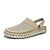 cheap Casual Sandals-Men&#039;s Beige Slip-On Sandals with Mesh Upper, Adjustable Strap, and Comfortable Sole – Ideal for Casual Wear, Outdoor and Summer Activities