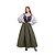 abordables Vestido-Retro Antiguo Victoriano Medieval Vestidos Camisa de señora Vestirse con demasiada elegancia irlandesa Campesino Disfraz Mujer Celta Fantasía Mascarada Mascarada Casual Diario Feria del Renacimiento