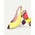 billiga 1950-talet-kvinnors colorblock peep-toe slingback klackar – retro blockklack sandaler för sommar, fest och fritidskläder