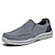 economico Slip-ons e mocassini da uomo-sneakers casual slip-on da uomo – comode scarpe in tela con suola leggera per attività all&#039;aperto, uso quotidiano e vacanze