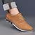 cheap Casual Lace-Up Shoes-Men's Casual Oxford Shoes, Blue and Black Lace-Up Dress Sneakers with Suede Accents, Stylish Footwear for Business, Weddings and Everyday Wear
