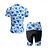preiswerte Herrenbekleidungs-Sets-Herren Radtrikot mit Radhose fahrradbekleidung Kurzarm MTB Mountain Rennrad Königsblau Blau Dunkelblau Blumen Pflanzen Fahhrad Spandex Sport Blumen Pflanzen Bekleidung