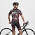 abordables Maillots pour hommes-Homme Maillot de cyclisme Crâne Manche Courte Cyclisme T-shirt Maillot avec 3 poches arrière VTT Vélo tout terrain Séchage Rapide Design Anatomique Évacuation de l&#039;Humidité Respirant Des sports Noir