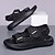 ieftine Sandale casual-sandale casual confortabile pentru bărbați, cu design cu cataramă dublă – încălțăminte de exterior reglabilă și elegantă pentru vară și vacanță