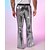 ieftine pantaloni casual-Bărbați Pantaloni Disco Pantaloni Pantaloni casual Paiete Buzunar Talie elastică Simplu Confort Petrecere Scenă Lumini Disco Epocă Sclipici Argintiu Roșu-aprins Micro-elastic