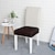 abordables Funda de silla-Fundas de asiento impermeables para sillas de comedor Fundas de asiento de silla de cuero sintético Sin fundas traseras Protector de silla extraíble y lavable