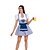 cheap Dirndl-Oktoberfest Dress Maid Bavarian German Wiesn Women&#039;s Traditional Style Cloth Dress Apron