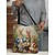 cheap Handbag &amp; Totes-Women&#039;s Whimsical Bunny Themed Tote Bag - Vintage Tea Party Illustration, Durable Canvas, Perfect for Easter, Spring Outings