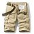billiga Utomhus-Herr Cargo-shorts Shorts Bermudashorts Flera fickor Rakt ben Slät Andningsfunktion Fuktabsorberande Knelängd Utomhus Ledigt Camping och vandring Mode Streetwear Svart Marinblå Microelastisk