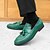 abordables Semi-formel-mocassins en similicuir vert pour hommes avec détails en relief crocodile - chaussures décontractées élégantes pour un usage quotidien, confortables et tendance pour hommes