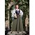 abordables Vestido-Retro Antiguo Victoriano Medieval Vestidos Camisa de señora Vestirse con demasiada elegancia irlandesa Campesino Disfraz Mujer Celta Fantasía Mascarada Mascarada Casual Diario Feria del Renacimiento