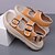 ieftine Sandale casual-sandale casual confortabile pentru bărbați, cu design cu cataramă dublă – încălțăminte de exterior reglabilă și elegantă pentru vară și vacanță