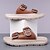 voordelige Casual sandalen-Bruine herensandalen van imitatieleer met twee gespen, comfortabel voetbed en duurzame zool – verstelbare instapschoenen voor de zomer voor casual en outdoor gebruik