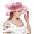 abordables Chapeaux de fête-Chapeau de soleil à large bord en organza pour femme, chapeau de style Derby, pour mariage, thé, église