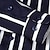 voordelige heren overhemd met knopen-Voor heren Overhemd Zomer overhemd Normaal shirt Overhemd met knopen Zwart Marineblauw Donkerblauw Licht Blauw Lange mouw Gestreept Revers Vakantie Hawaii Button-omlaag Kleding Polyester Modieus