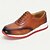 abordables Zapatillas de cuero premium-Zapatillas oxford de cuero genuino hechas a mano para hombre: zapatos de vestir casuales vintage con cordones y detalles cosidos a mano para uso diario y de negocios