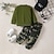 abordables Ensembles-Garçon 3D Couleur unie Lettre Ensemble sweat à capuche et pantalon de survêtement manche longue Autres imprimés Printemps Automne Mode Décontractées Bébé 1-5 ans Col Ras du Cou Extérieur Vacances