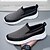 abordables Baskets-baskets de sport à enfiler pour hommes, maille tricotée respirante, chaussures de course confortables avec semelle blanche, chaussures de sport décontractées pour l&#039;extérieur et l&#039;utilisation quotidienne