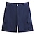 economico Attività commerciale-Per uomo Pantaloncini cargo Shorts di Lino Pantaloncini Estivi Shorts da Spiaggia Bottoni Multi-tasche Gamba Dritta Semplice Comodità Traspirante Lunghezza al ginocchio All'aperto Affari Quotidiano