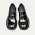 abordables Mocassins en cuir de qualité supérieure-Mocassins à enfiler en cuir de vachette noir de qualité supérieure pour hommes avec bride décorative, style formel pour les affaires et les occasions spéciales