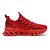 baratos Ténis para Homem-tênis masculino vermelho da moda, parte superior em malha respirável, design moderno com estampa ousada de &quot;moda&quot;, calçados esportivos leves para uso casual e diário