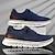 abordables Baskets-baskets à lacets en tricot respirant pour hommes – chaussures de course décontractées légères avec semelle coussinée pour la marche et le quotidien