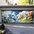 abordables Bannières de Garage et de Porte-Décorations de porte paysage Couverture de porte de garage Bannière extérieure printemps lac Grande toile de fond pour décoration de porte de garage extérieure Décorations murales de maison pour les