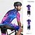 preiswerte Herrenbekleidungs-Sets-Herren Radtrikot mit Radhose fahrradbekleidung Kurzarm MTB Mountain Rennrad Schwarz Gelb Purpur Graffiti Fahhrad Spandex Sport Graffiti Bekleidung
