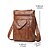 billiga Crossbodyväskor-vintage crossbody-väska i konstläder för kvinnor - crossbody-väska med flera fickor för resor, arbete och fritid svart brungrön