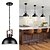 billiga Trumma &amp; Kegel Design-industriell retro taklampa metall ljuskrona modern bondgård balkong korridor dekorativ belysningsarmatur säng svart hänglampa 1 huvud 110-240v