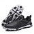 preiswerte Herren Golfschuhe-weiße und schwarze Golfschuhe für Herren mit Spikesohle, atmungsaktivem Obermaterial und stützender Polsterung für optimalen Komfort und Leistung auf dem Platz