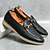 abordables Semi-formel-Mocassins à enfiler en similicuir blanc pour hommes avec détails tissés et boucle dorée – chaussures décontractées élégantes pour le travail et les occasions formelles