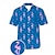 billiga Fåglar &amp; Djur-Herr Djur Anka Skjorta Hawaii skjorta Aloha skjorta Kort ärm Skjorta Nedvikt Mode Designer Ledigt Utomhus Gata Ledigt Svart Gul Rubinrött 3D-tryck S M L