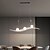 cheap Pendant Lights-Creative LED Pendant Light Modern Linear LED Chandelier Dimmable Pendant Lighting with Remote Adjustable Hanging Light Fixture Light Fixture for Kitchen Bedroom Dining Living Room 110-240V