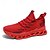 baratos Ténis para Homem-tênis masculino vermelho da moda, parte superior em malha respirável, design moderno com estampa ousada de &quot;moda&quot;, calçados esportivos leves para uso casual e diário