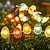 お買い得  電池式-3m-30LED イースターエッグバニー銅線ライトストリング AAA バッテリーボックス電源 屋内パーティーディナーお祭り雰囲気装飾ライトストリング