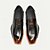 billige Premium læder loafers-slip-on loafers i sort okskind til mænd med kontrast orange accent, formel stil til forretning og særlige begivenheder